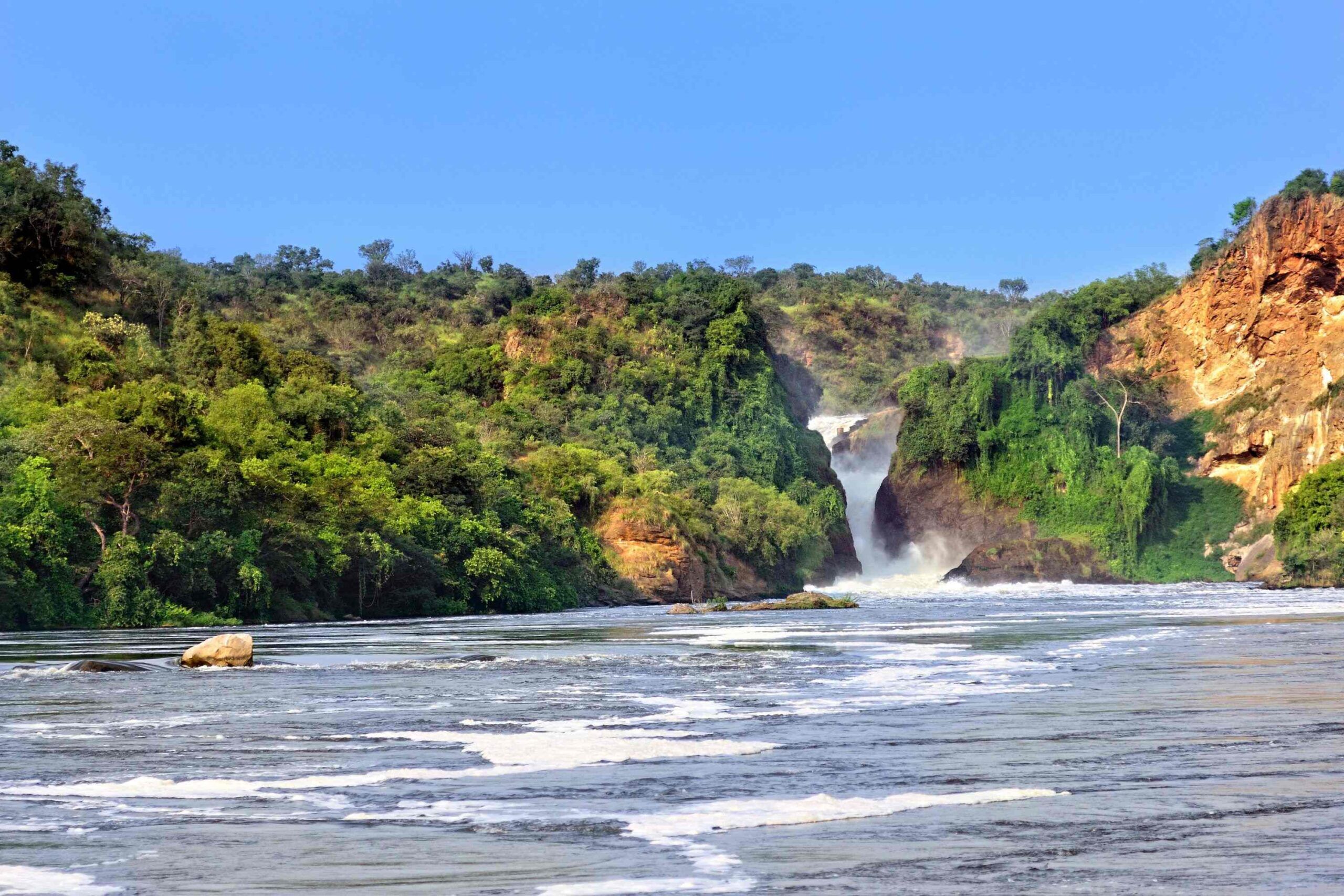 Safari en bateau aux cascades de Murchison