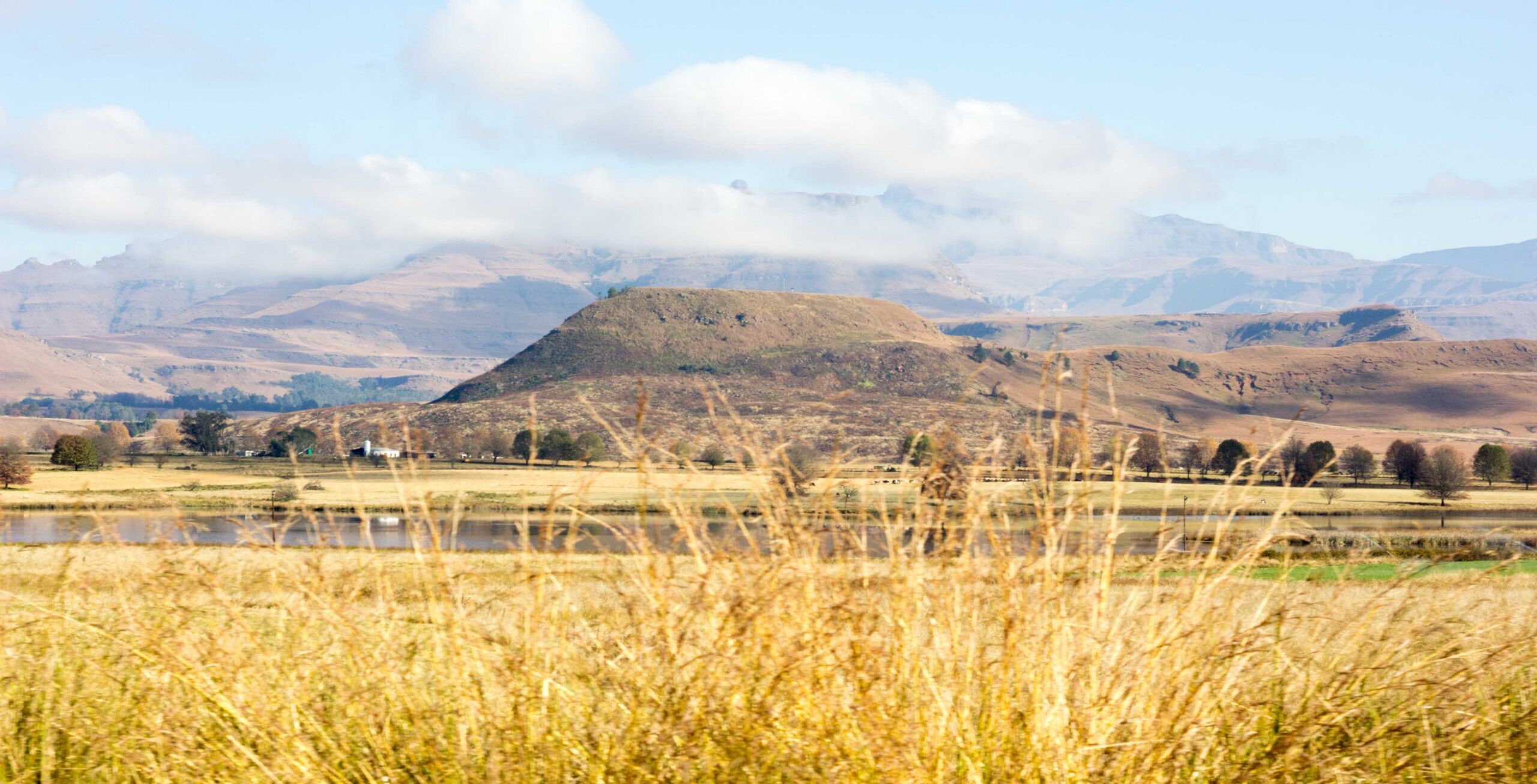 Trajet jusqu'à Underberg dans le sud des Drakensberg