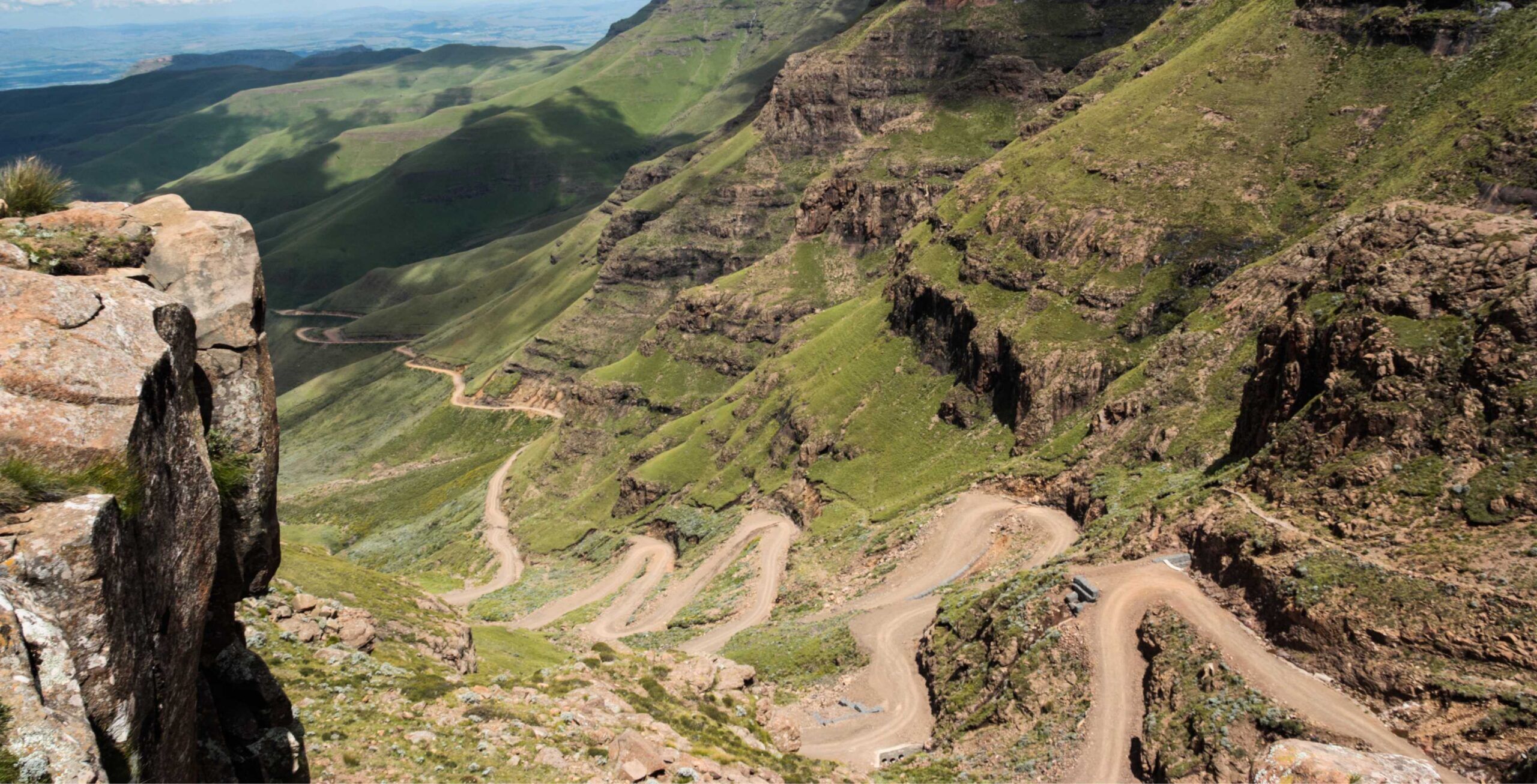 Route Sani pass jusqu'au Lesotho