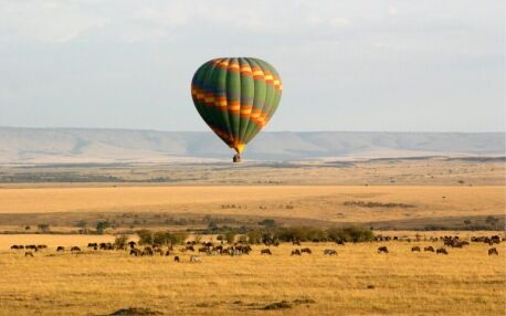 Montgolfière en safari sur le parc Masai Mara